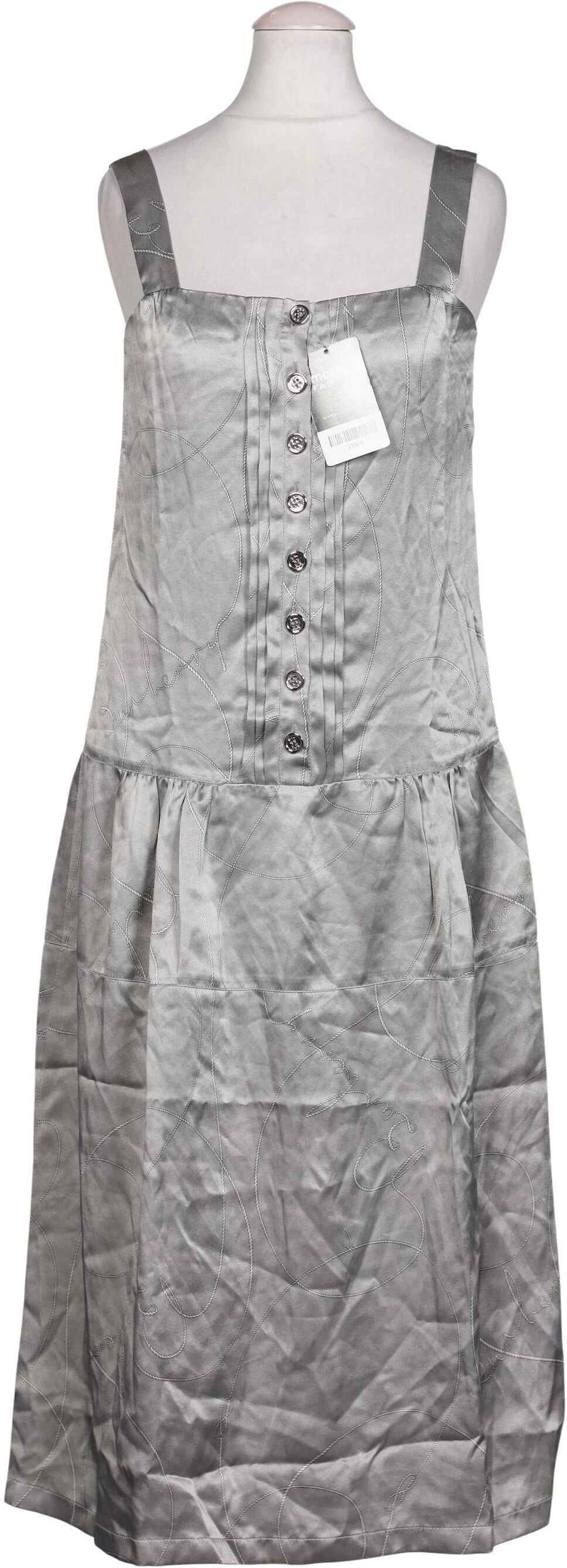 Burberry Damen Kleid, Silber, Gr. M, Seide - Second Hand