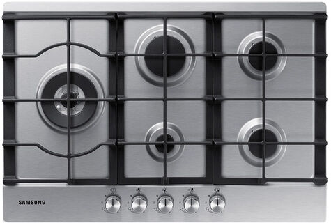 Samsung NA75J3030AS Piano cottura a gas 75cm 5 bruciatori, Inox