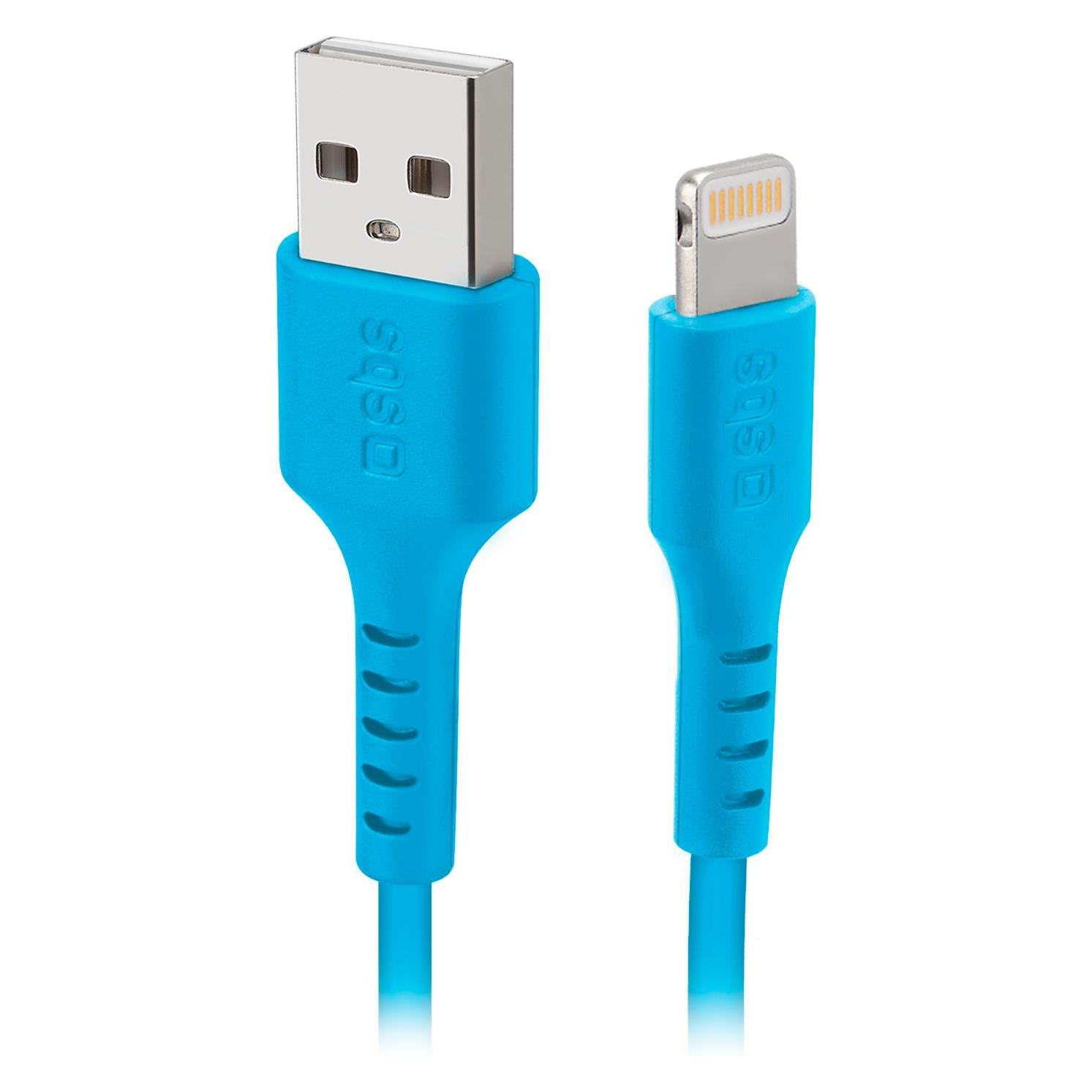 SBS Daten- und Ladekabel USB Lightning (1 m, USB 2.0, 15 W) (TECABLEUSBIP589A)