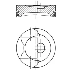 Kolben MAHLE 001 87 03 für Mercedes-Benz8