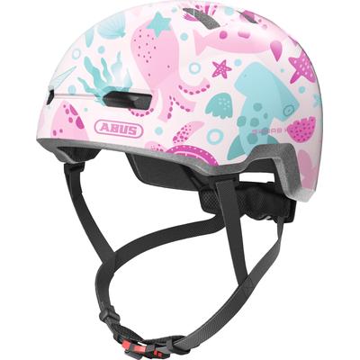Fahrradhelm ABUS "Skurb Kid" Gr. M, bunt (rosa), Helme, M Kopfumfang: 50cm - 55cm