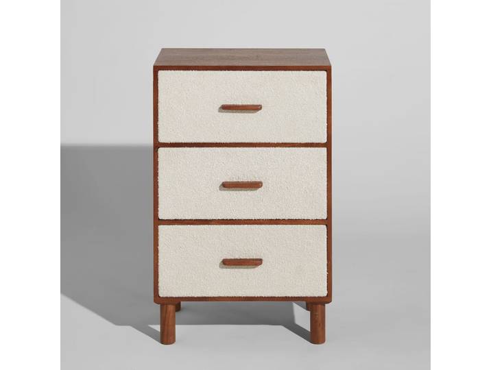 Petit meuble de rangement 3 tiroirs bicolore