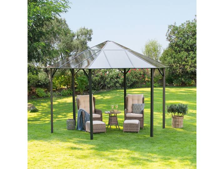 Pavillon-Ersatzdach KONIFERA Costa Brava , braun, Pavillondächer, Pavillon-Ersatzdach, für 350x350 cm, braun