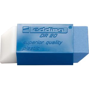 Edding Radiergummi DR20, für Blei-, Buntstifte & Tinte, aus Kunststoff