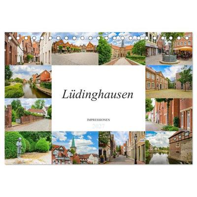 Lüdinghausen Impressionen (Tischkalender 2027 DIN A5 quer), CALVENDO Monatskalender
