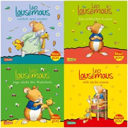 Display. Leo Lausemaus, Kinderbücher