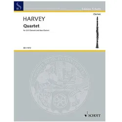 Quartet for 4 clarinets (BBBBass) score and parts, Fachbücher von Paul Harvey