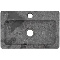 vidaXL Wandwaschbecken Grau 38x24x6,5 cm Marmor