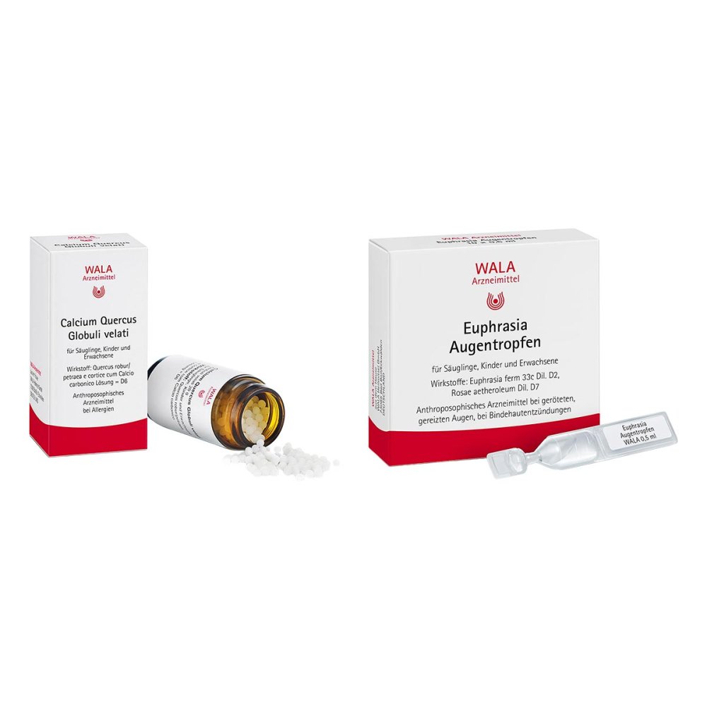 WALA Heilmittel GmbH Wala Euphrasia Augentropfen + Calcium Quercus Globuli velati 08106470