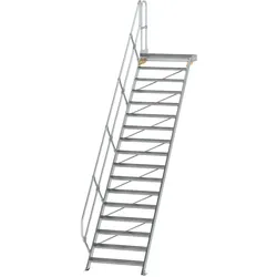 Munk Treppe mit Plattform 45° Stufenbreite 1000 mm - 600477