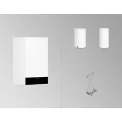 Paket Vitodens 100-W B1HG 3,2-25kW Umla. mit Vitocell 100-V CVAA 160L und Zubehör VIESSMANN