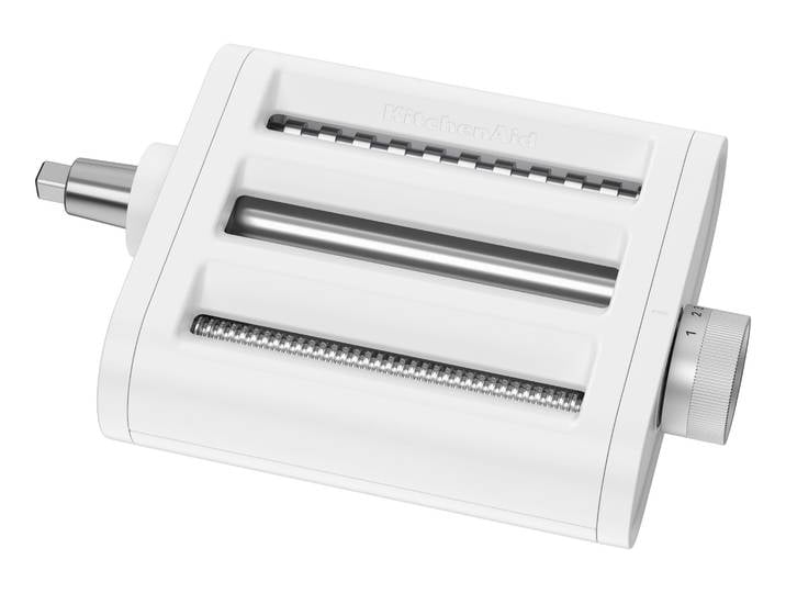 KITCHENAID Küchenmaschinen Zubehör-Set 3-in-1-Nudelvorsatz 5KSM3PPA , weiß (edelstahl), Küchenmaschinen-Aufsätze, Walze und Schneider aus hochwertigem Edelstahl, Küchenmaschinen Zubehör-Set