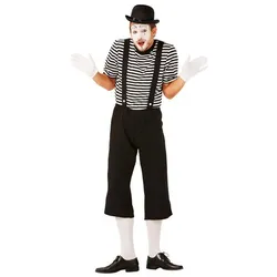 Kostüm "Pantomime", schwarz/weiß