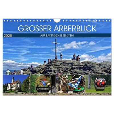 Grosser Arberblick auf Bayerisch Eisenstein (Wandkalender 2026 DIN A4 quer), CALVENDO Monatskalender