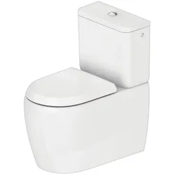 Duravit Collection One Stand-WC, für Kombination, Tiefspüler, Abgang variabel, 390x660x400mm, rimless, 2021092000, Farbe: Weiß mit HygieneGlaze