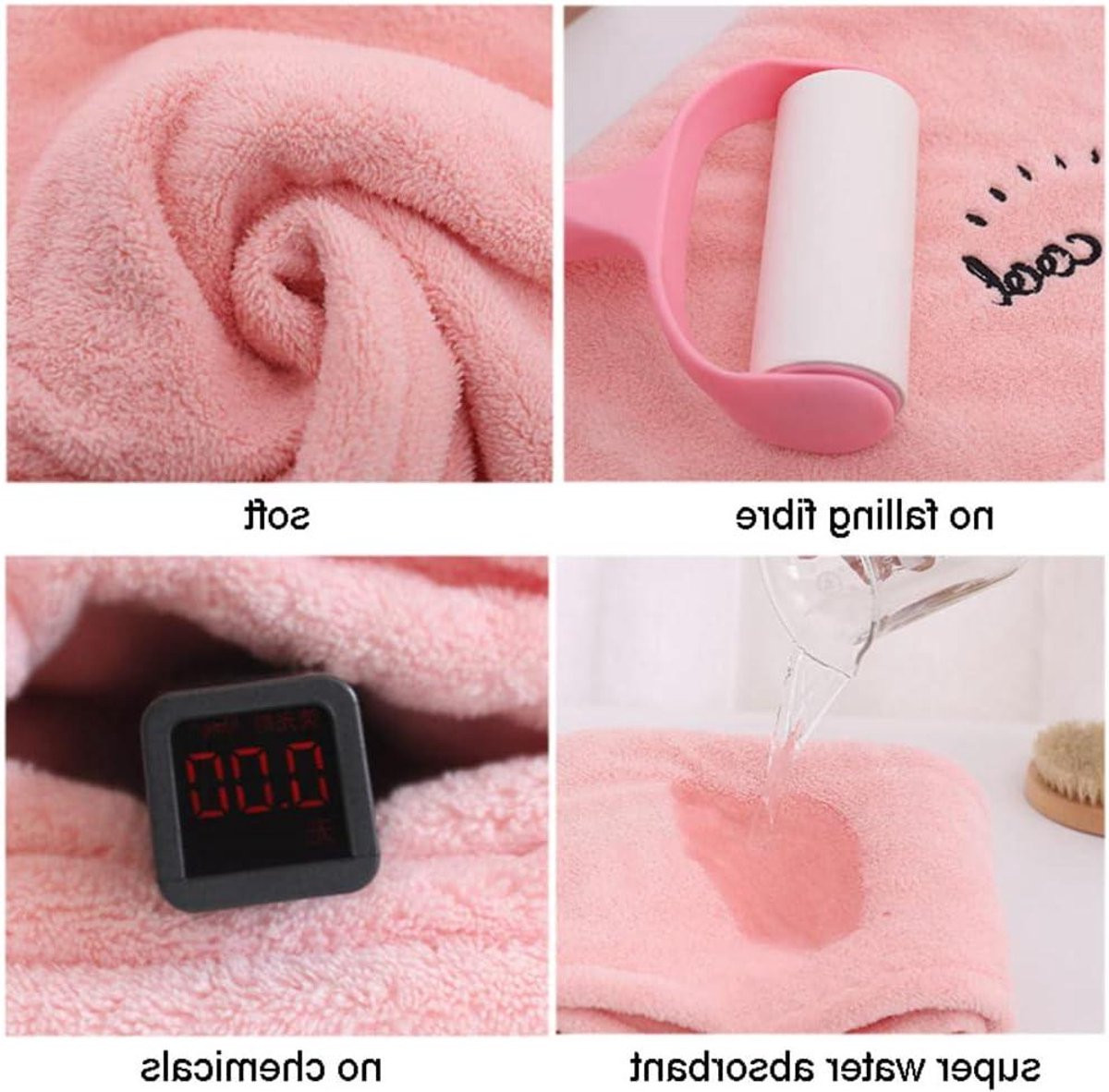 Super absorberende microfiber hoofddoek sjaal voor het drogen van je haar