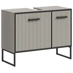 Waschbeckenunterschrank Bagno Kaschmir/Schwarz