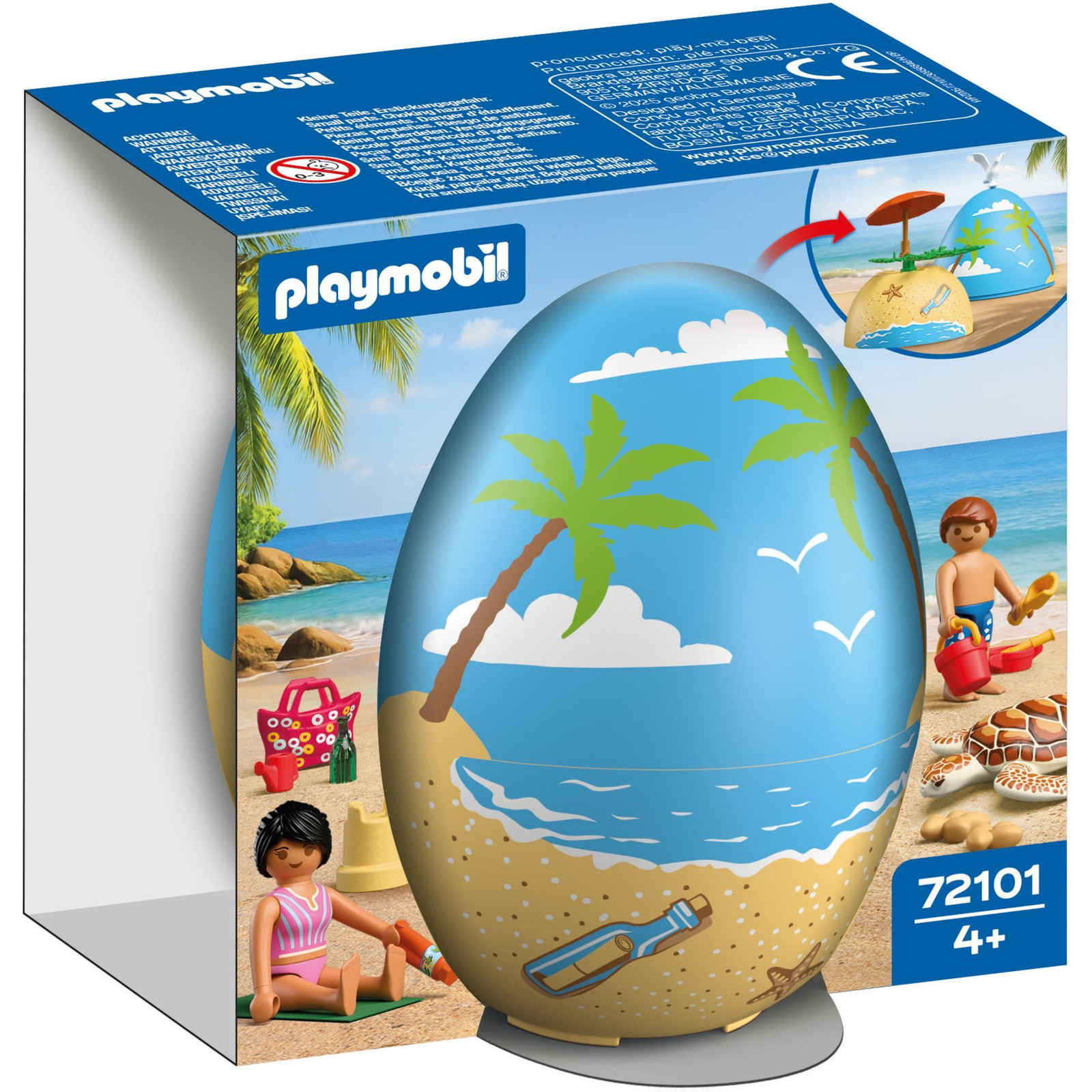 Playmobil 72101 2-in-1 Egg: Beach Holiday