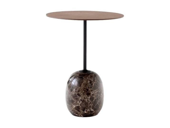 &Tradition Lato Tisch LN8 Lacquered walnut-Emperador marble