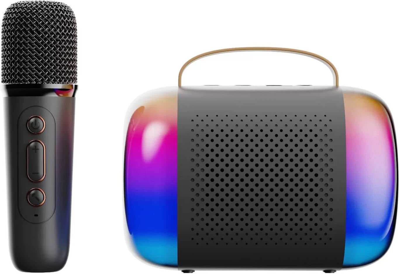 INF Y5 - Enceinte Bluetooth Karaoké Tout-en-Un avec Micro Unique
