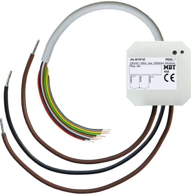 MDT technologies Actionneur de volet roulant 1 canal 6A, 230VAC, 4 entrées binaires JAL-B1UP.02 (JAL-B1UP.02)