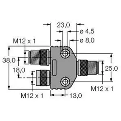 Turck Y-Stück VB2-FSW/FKW/FSW 45