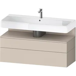 Duravit Collection One Waschtischunterbau, 1 Auszug und 1 Schublade, 1190x470x590mm, Nische Taupe Matt, QA4396091830000, Farbe: taupe supermatt