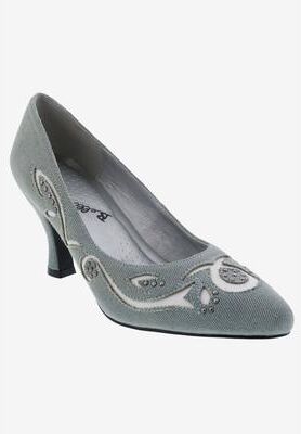Women's Cici Pump by Bellini in Blue Textile (Size 11 M)