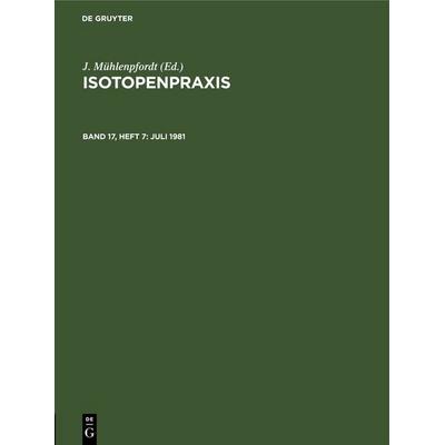 Juli 1981, Gebundene Ausgabe von , De Gruyter, 978-3-11-252419-0