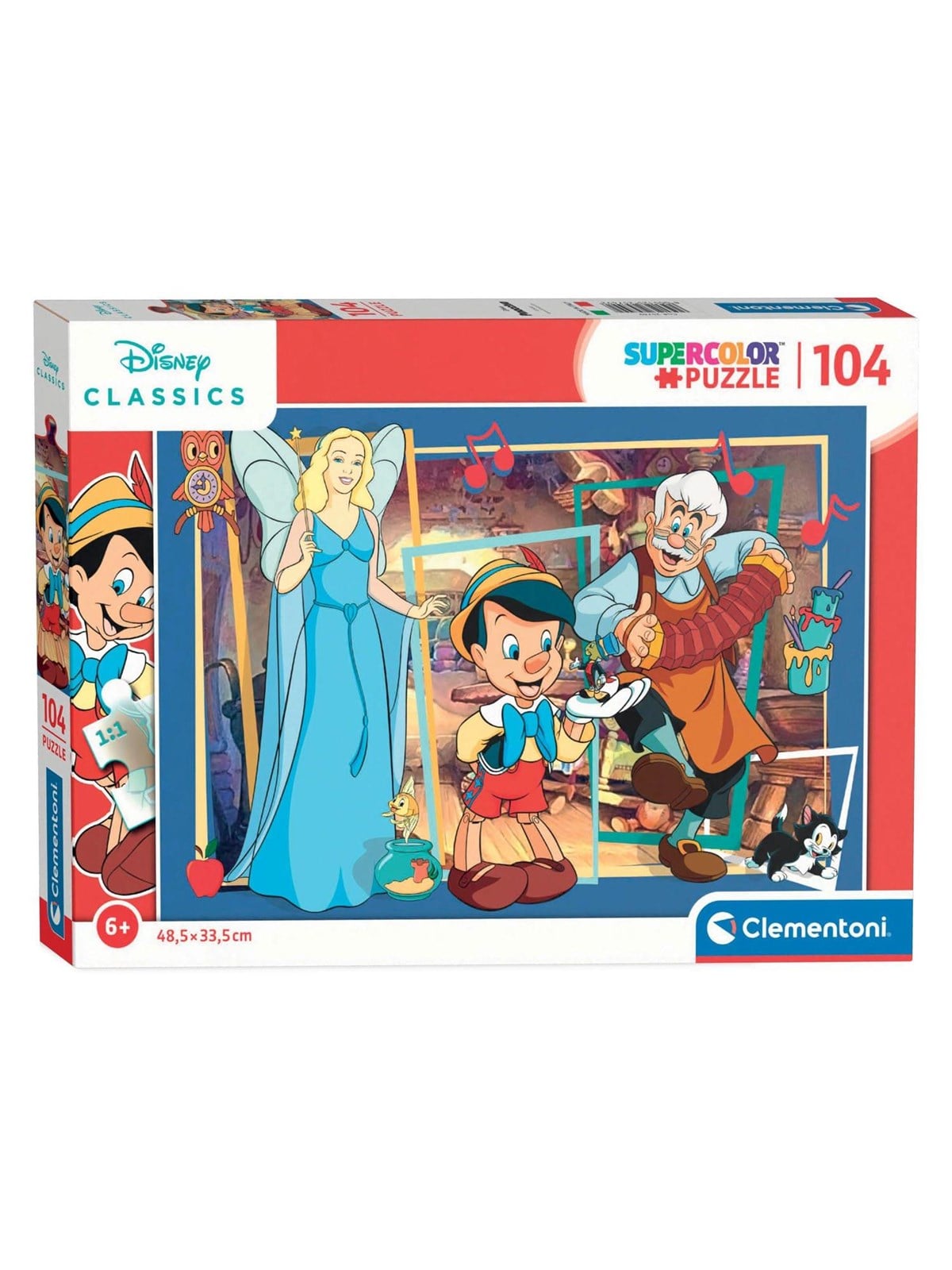 Clementoni Puzzle Pinocchio, Super, 104-teilig 2D Puzzles
