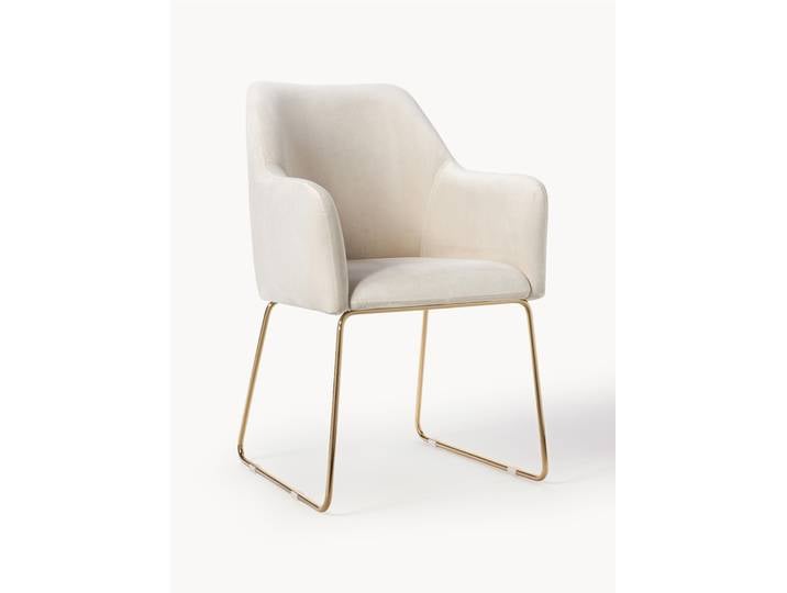 Samt-Armlehnstuhl Isla