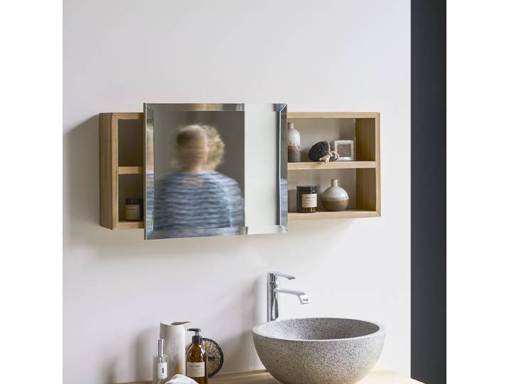Spiegelschrank aus massivem Teak Typo - Natur - Teak