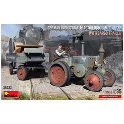 Mini art German Industrial Tractor D8511 Mod. 1936 with Cargo Trailer (1 Figure)