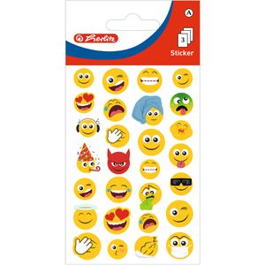 Herlitz Bewertungspunkte 50034352 Kids Motiv 1, Ø 20 mm, Smiley Face, 84 Stück