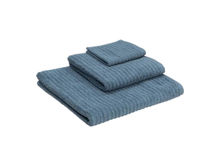 Duschtuch Rona, Byyu, graublau, Baumwolle