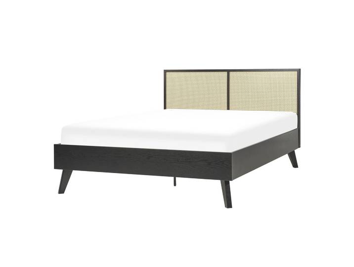 BETT 140/200cm Schwarz Monpazier