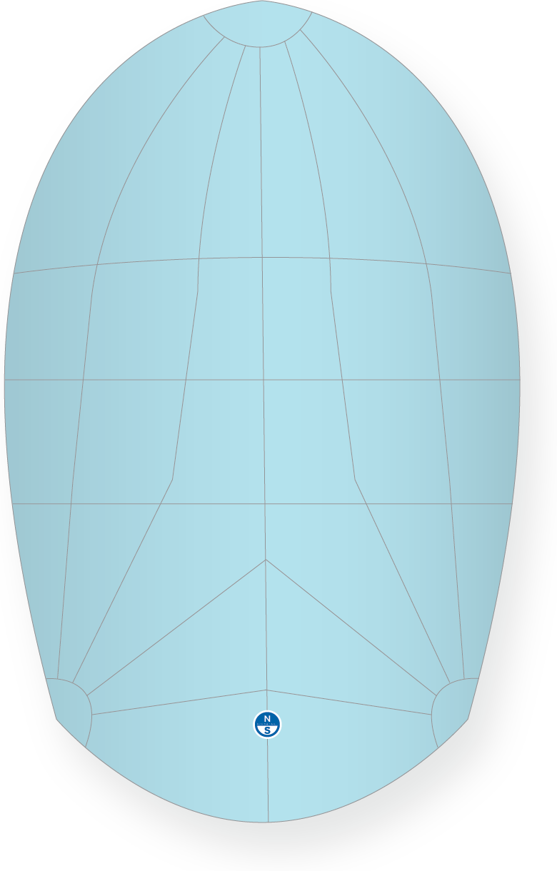 North Sails LIGHTNING R-2 SPINNAKER Light Blue