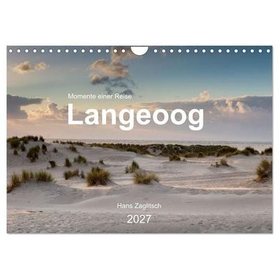 Langeoog - Momente einer Reise (Wandkalender 2027 DIN A4 quer), CALVENDO Monatskalender
