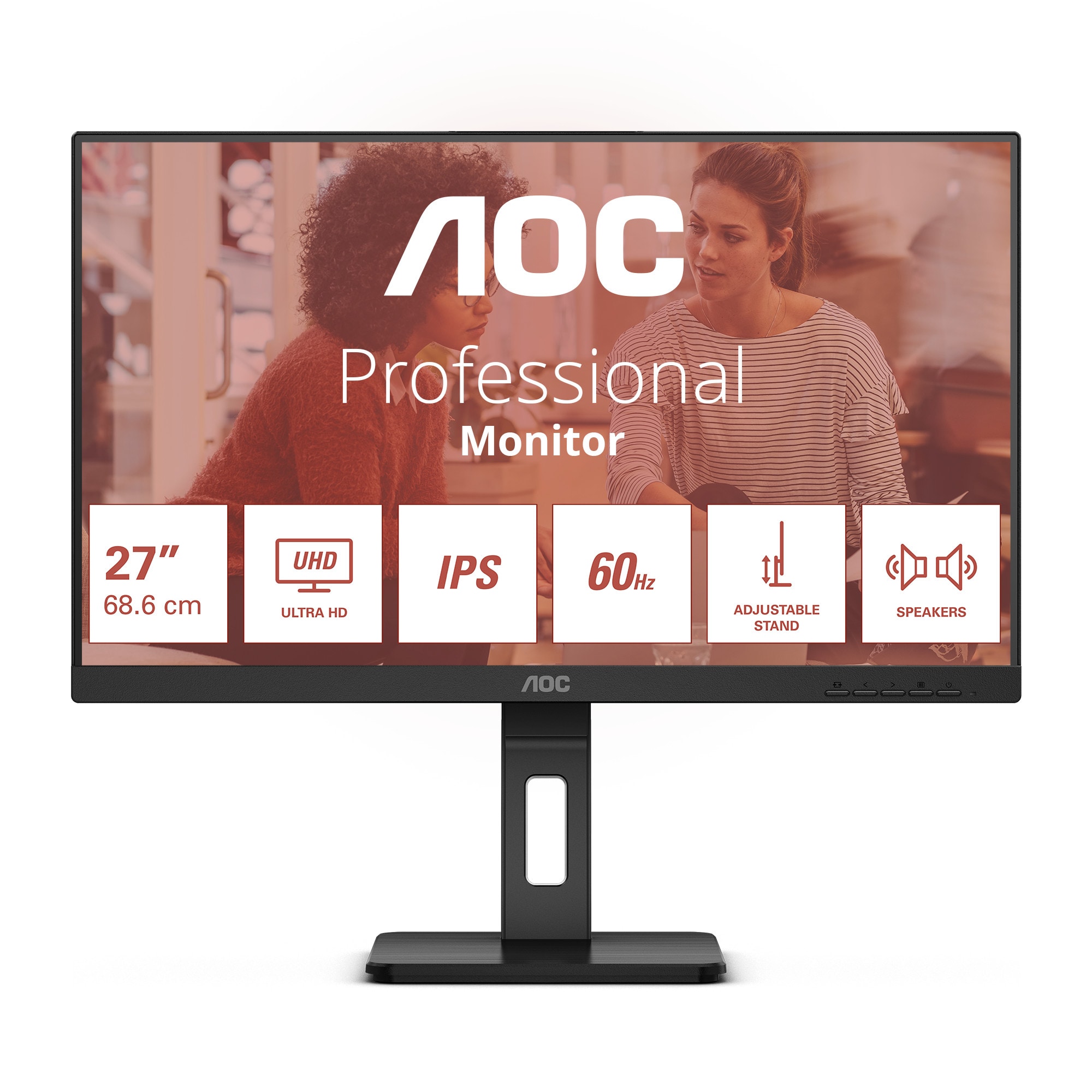 AOC U27E3UF 27 Zoll 4K (UHD) IPS LED 16:9 60 Hz Office Monitor