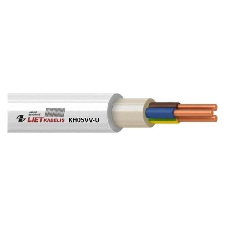 Lietkabelis Kabel KH05VV-U/NYM, 3 x 1,5 mm², weiss, 25 m (BK) (4779016546869)