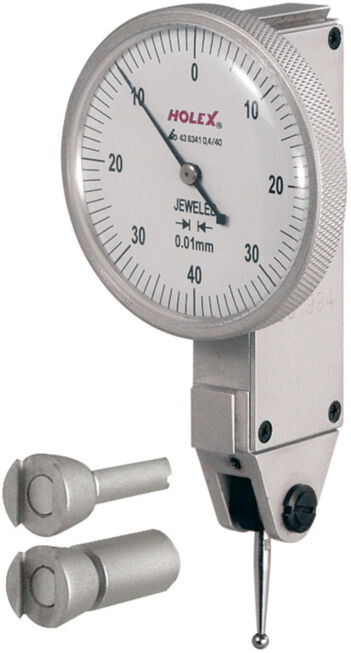 HOLEX Indicateur à levier, longueur bras palpeur 13,5 mm 0,4/40 mm (436341 0,4/40)