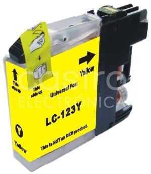 Cartucho de tinta compatible Brother LC123 XL - Amarillo