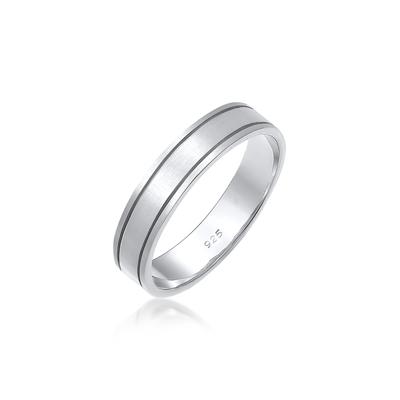 Partnerring ELLI PREMIUM "Ring Paarring Bandring Trauring Hochzeit Ehe 925 Silber" Gr. 58, silber, Fingerringe, Damen, 58, Silber 925 (Sterlingsilber)