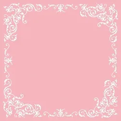 Mank Tischdecke Airlaid Pomp in Rosa-Weiß, 80 x 80 cm, 20 Stück - Mitteldecke Tischtuch Tischwäsche Ornamente