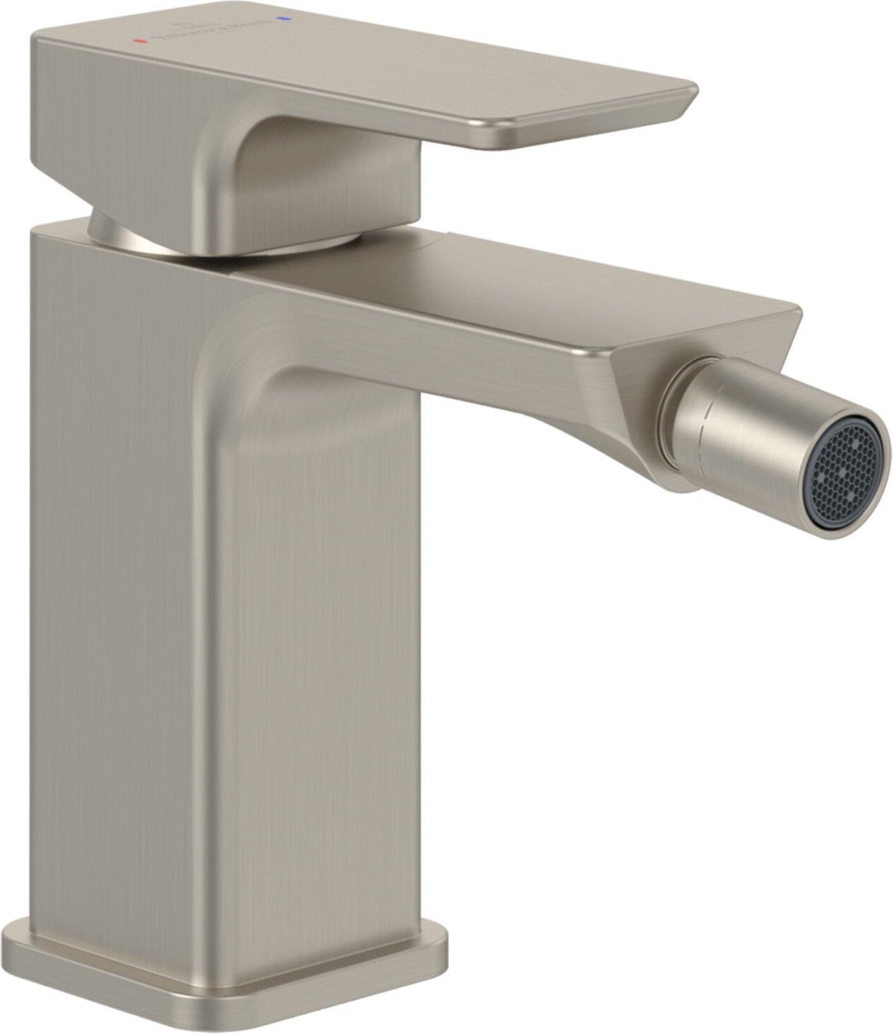 V&B Einhebel-Bidetarmatur Subway 3.0 m Zugst.Abl.Gar., brushed nickel black