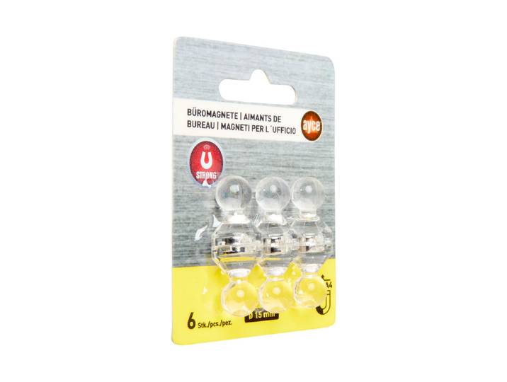 Ayce Büromagnete Stark ⌀ 1.5 cm 6 Stück
