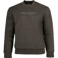 A|X ARMANI EXCHANGE Herren Sweatshirt - Pullover, Logo, Baumwolle Anthrazit (Chimera) / S