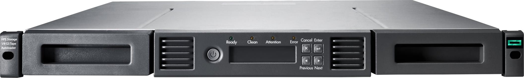 HPE Storage MSL 1/8 Gen3 0-drive Tape Autoloader, Speicher-Autoloader & Bibliothek, Bandkartusche, FC, 2.5:1, LTO, 1U