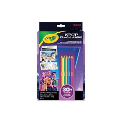 CRAYOLA K-Pop Demon Hunters Color & Sketch Activity Pad, Mal-, Zeichnen- und Aktivitätsbuch