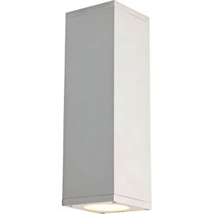SLV Wandleuchte Theo Up Down, aus Aluminium, für innen, 230 V, Up & Down, weiß, mit GU10-Fassung